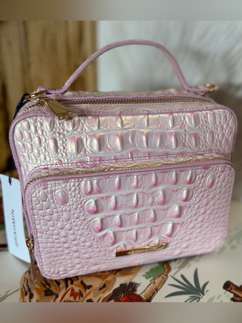 Brahmin TORI rosewater crossbody NWT Beautiful Pink - Picture 4 of 13